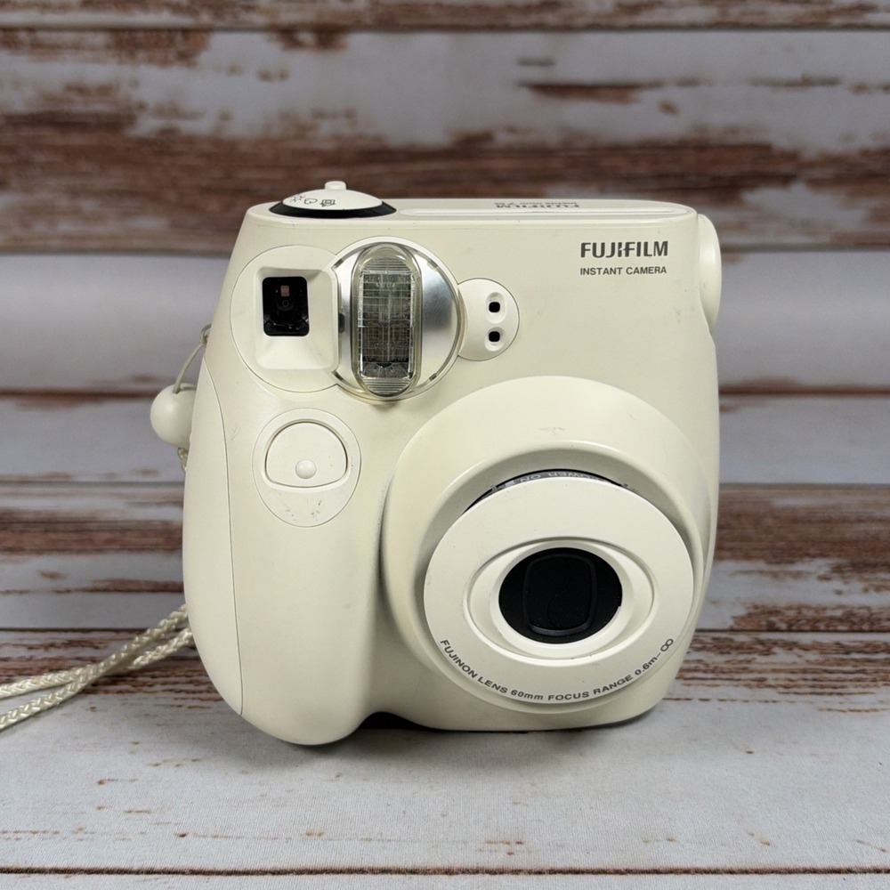 Fujifilm Instax Mini 7S Instant Camera White Point & Shoot Tested Works
